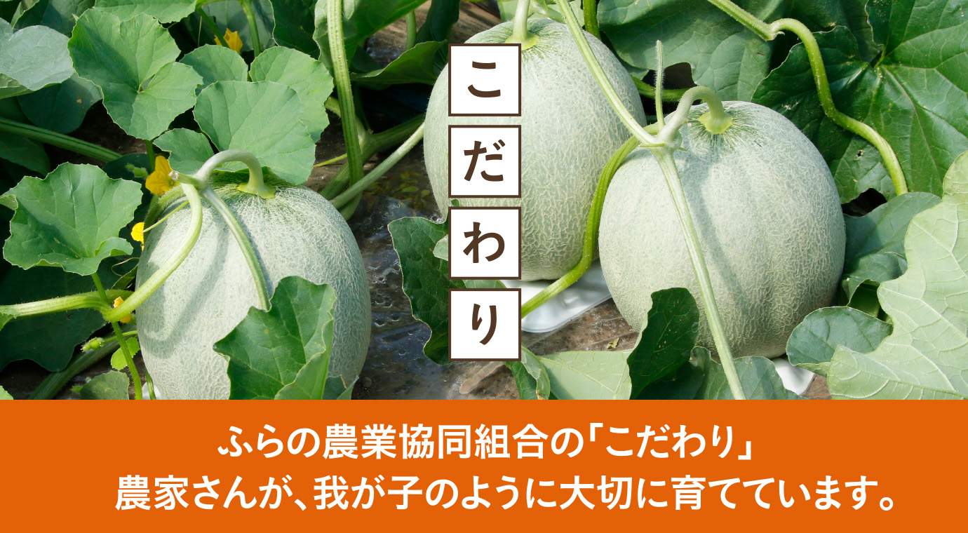 ふらの農業協同組合の「こだわり」。農家さんが、我が子のように大切に育てています。