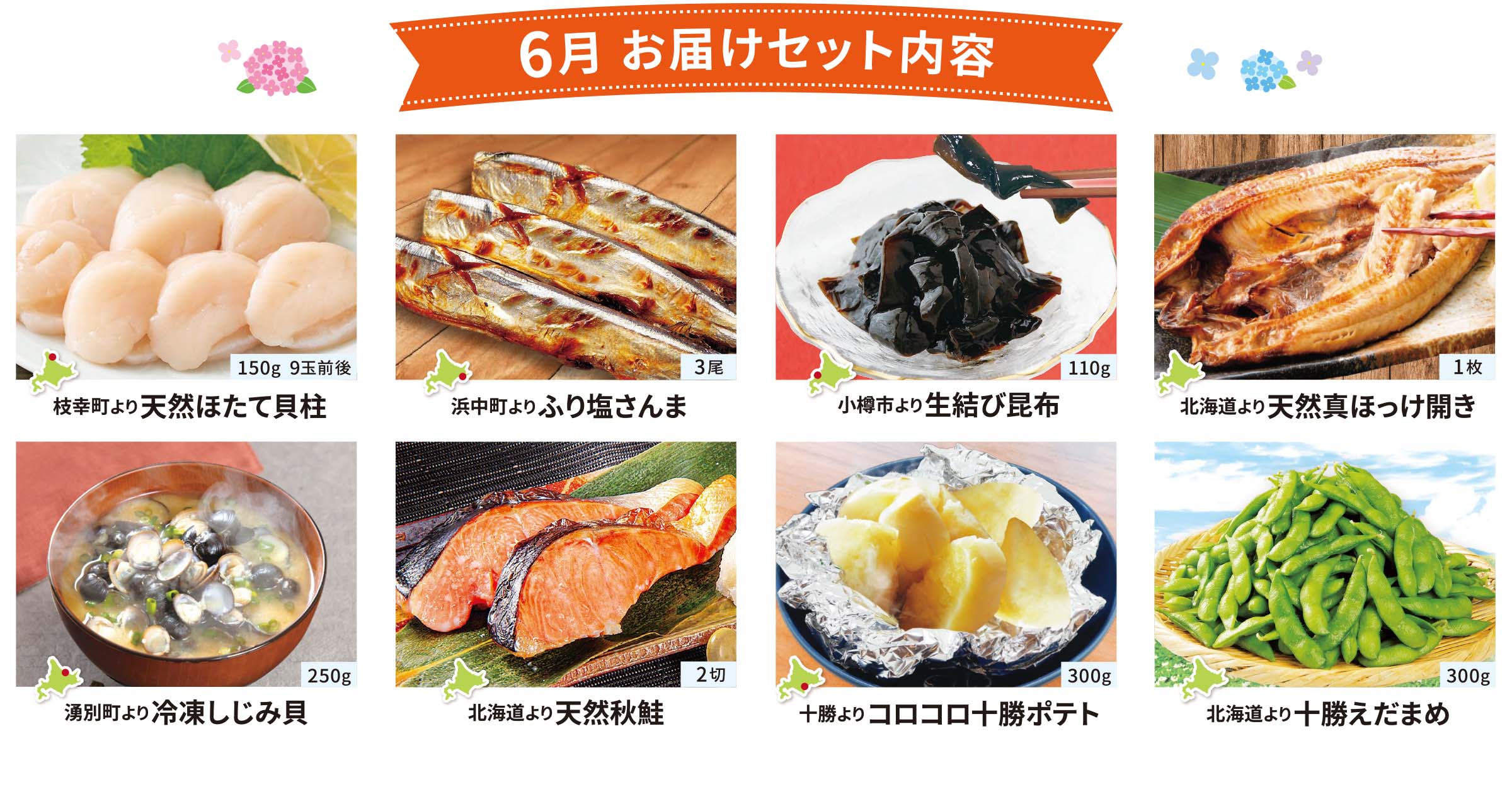 6月のお届けセット内容
