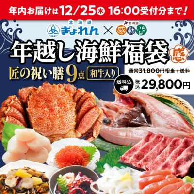 年内お届け】年越し海鮮福袋2025北海道ぎょれん×感動いちば「匠の祝い
